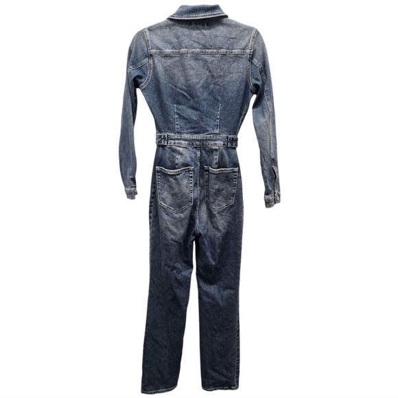 NWT GOOD AMERICAN DENIM JUMPSUIT Sz 1/ Small - Picture 3 of 16